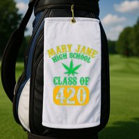 Class Of 420 Marijuana Cannabis Pothead Stoner Golf Towel