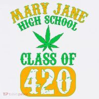 Class Of 420 Marijuana Cannabis Pothead Stoner Short Acrylic Beanie