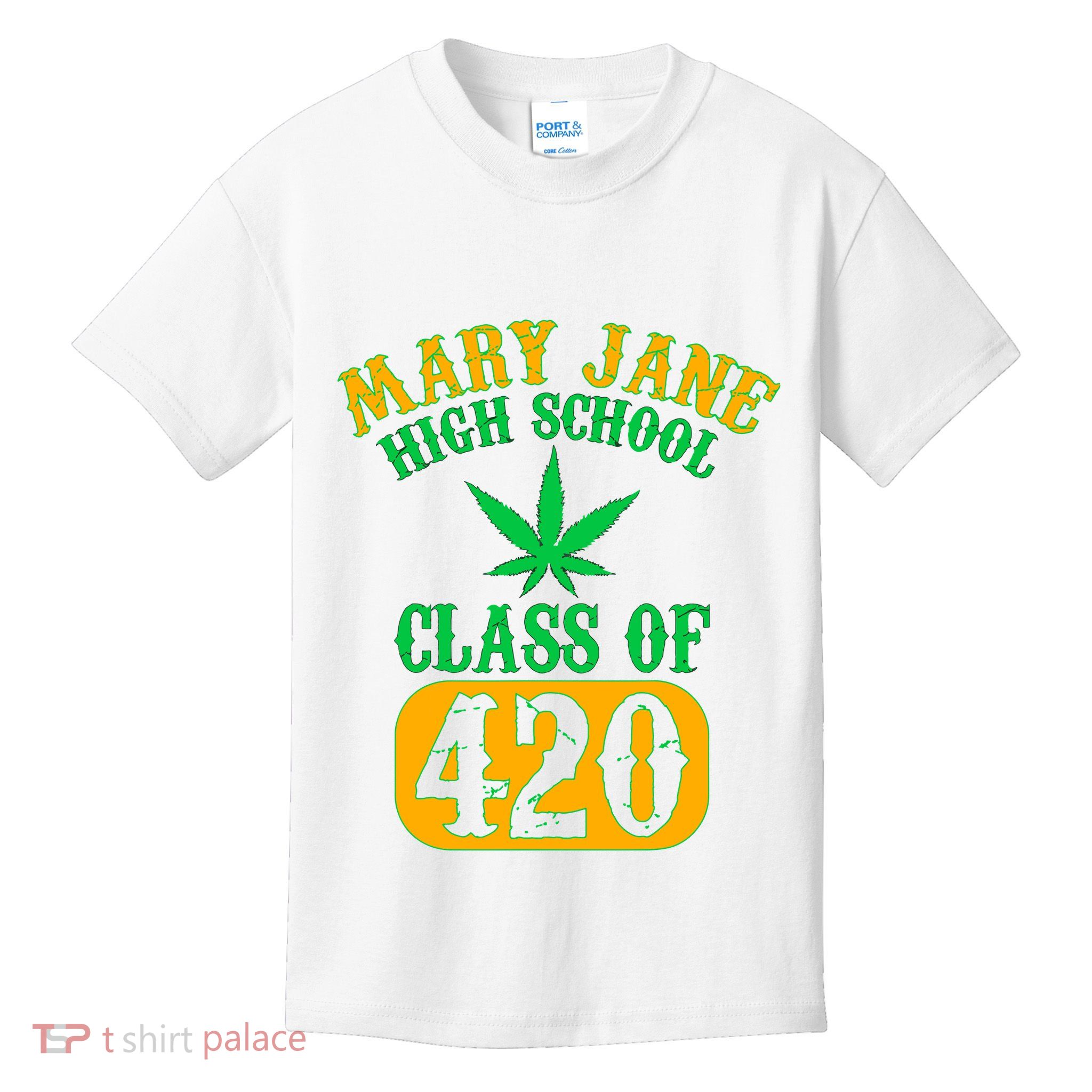 Class Of 420 Marijuana Cannabis Pothead Stoner Kids T-Shirt