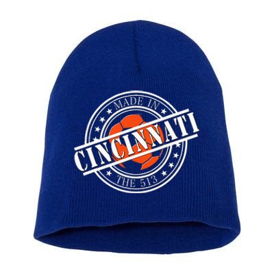 Cincinnati Ohio 513 Soccer Squad Short Acrylic Beanie