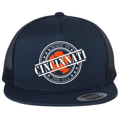 Cincinnati Ohio 513 Soccer Squad Flat Bill Trucker Hat