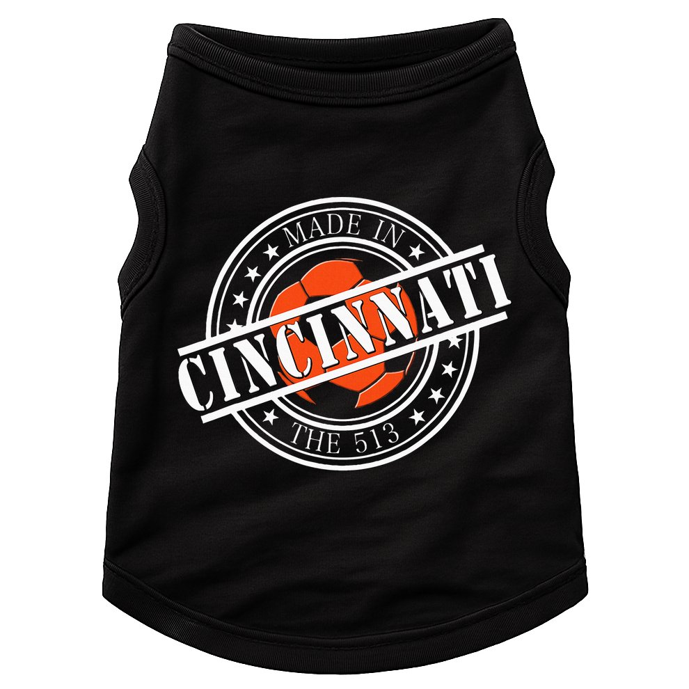 Cincinnati Ohio 513 Soccer Squad Doggie Tank