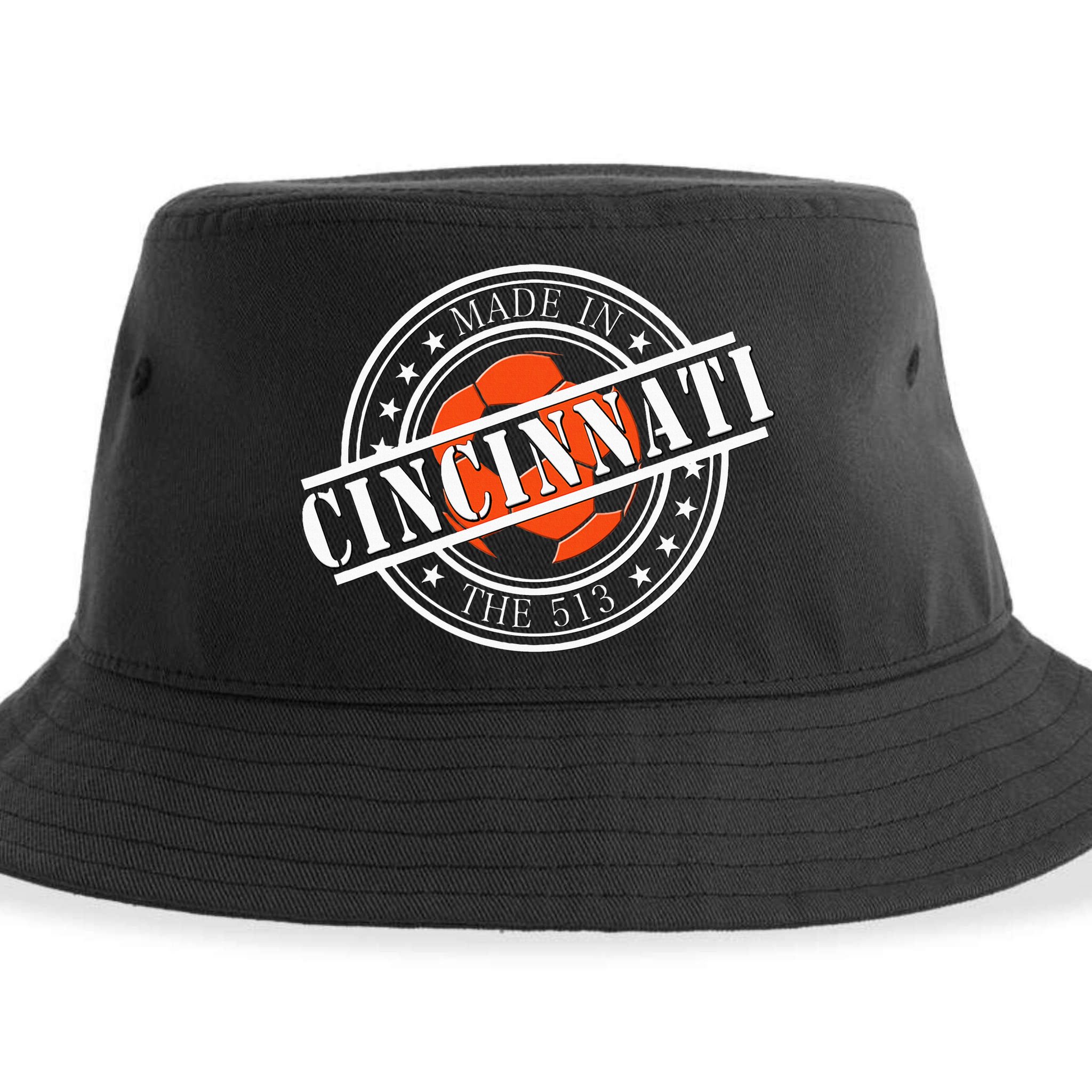 Cincinnati Ohio 513 Soccer Squad Sustainable Bucket Hat