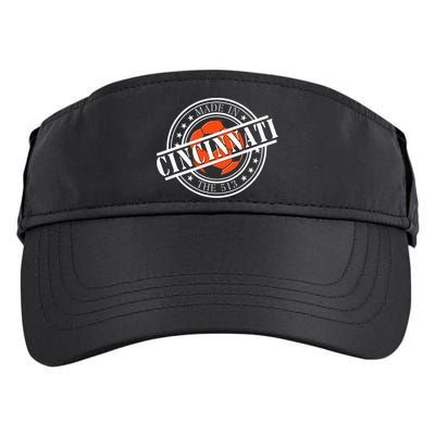 Cincinnati Ohio 513 Soccer Squad Adult Drive Performance Visor