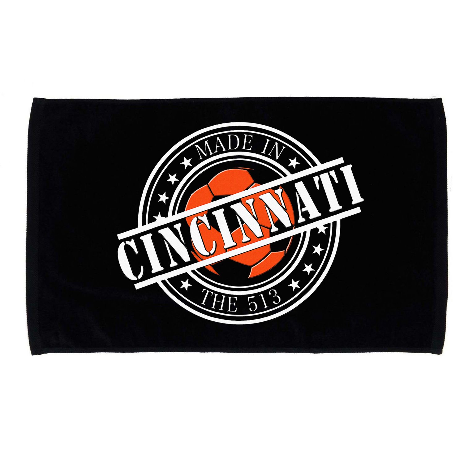 Cincinnati Ohio 513 Soccer Squad Microfiber Hand Towel