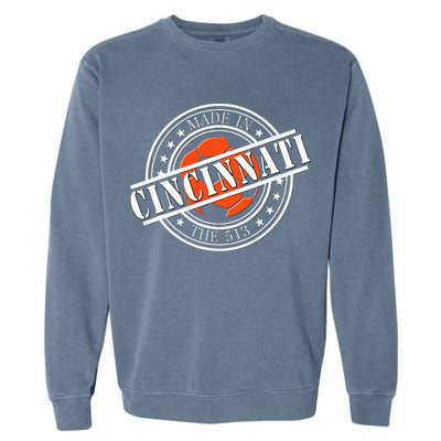 Cincinnati Ohio 513 Soccer Squad Garment-Dyed Sweatshirt
