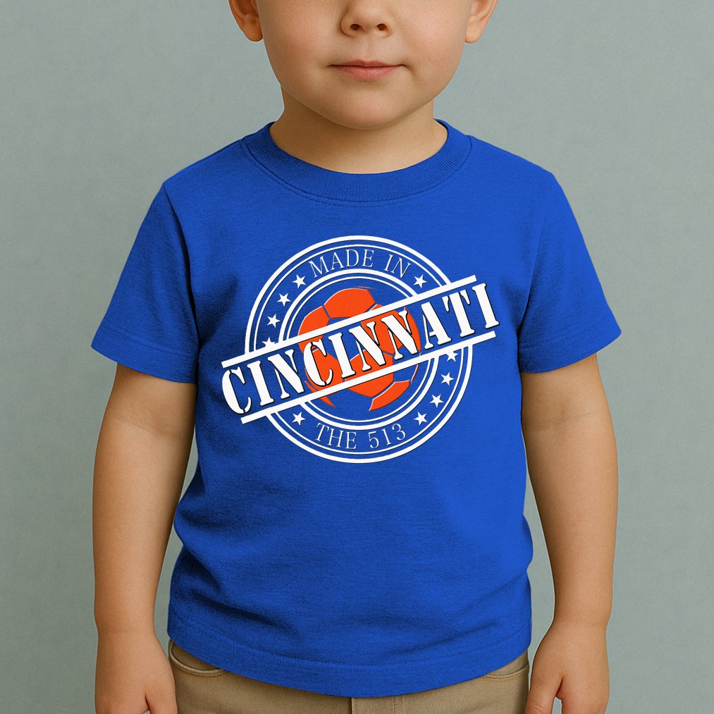 Cincinnati Ohio 513 Soccer Squad Toddler T-Shirt