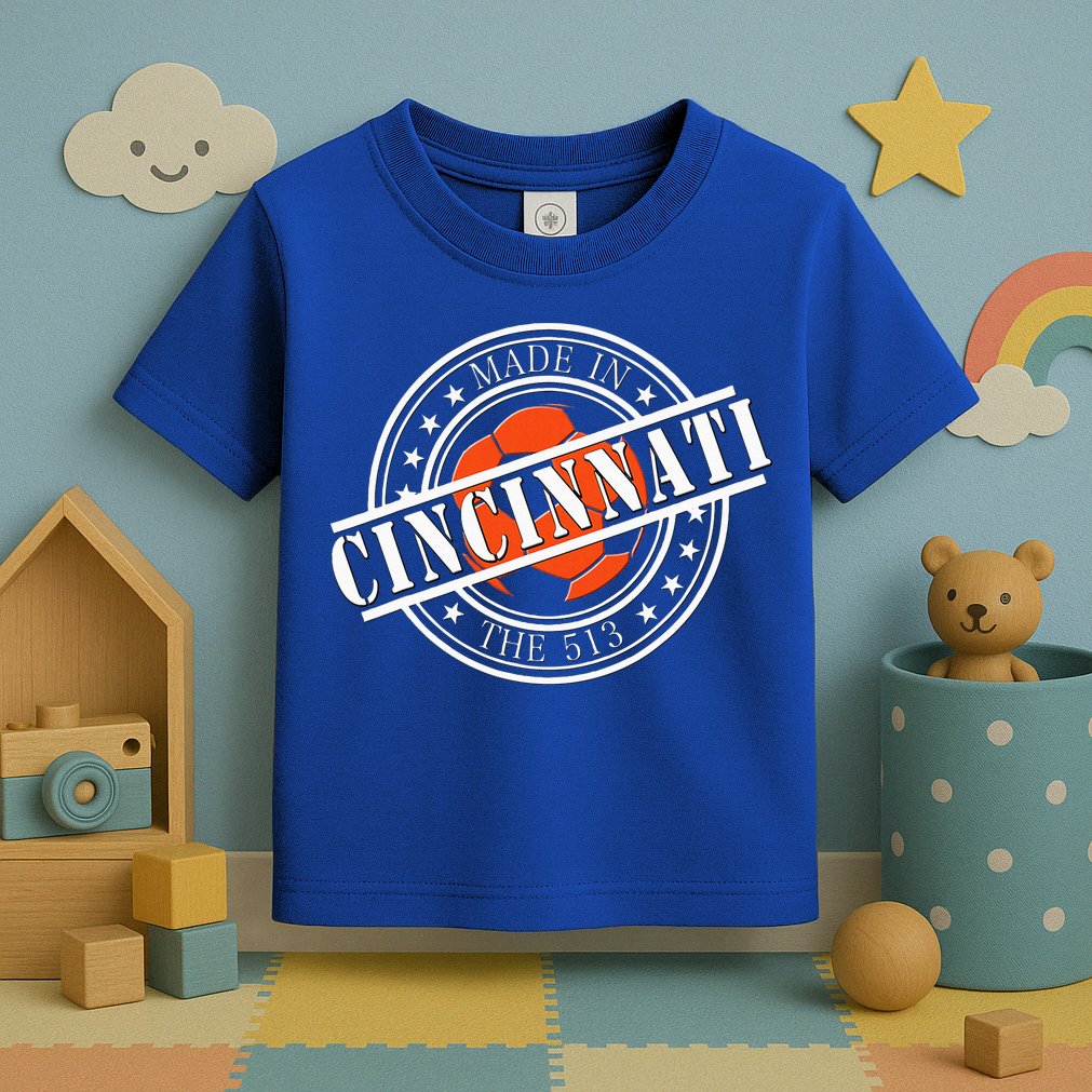 Cincinnati Ohio 513 Soccer Squad Toddler T-Shirt