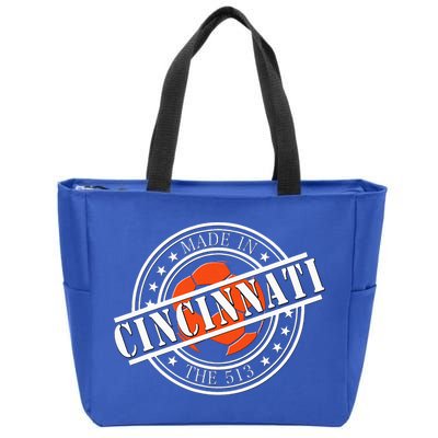 Cincinnati Ohio 513 Soccer Squad Zip Tote Bag
