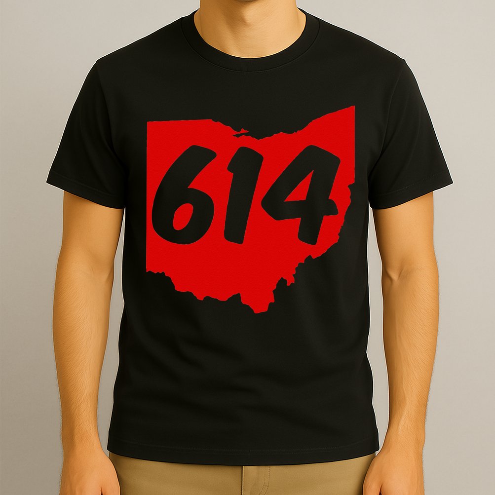 Columbus Ohio 614 Area Code 614 T-Shirt