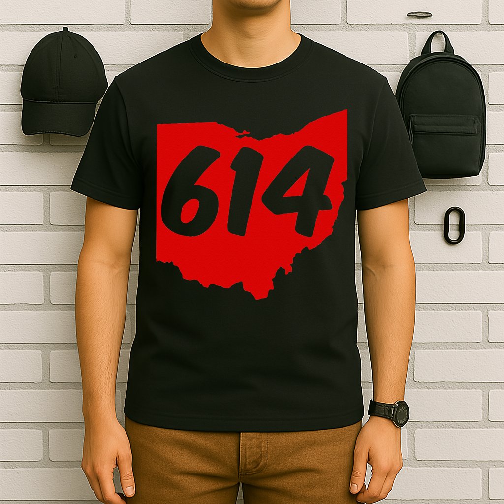 Columbus Ohio 614 Area Code 614 T-Shirt