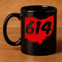Columbus Ohio 614 Area Code 614 11oz C Handle Ceramic Mug