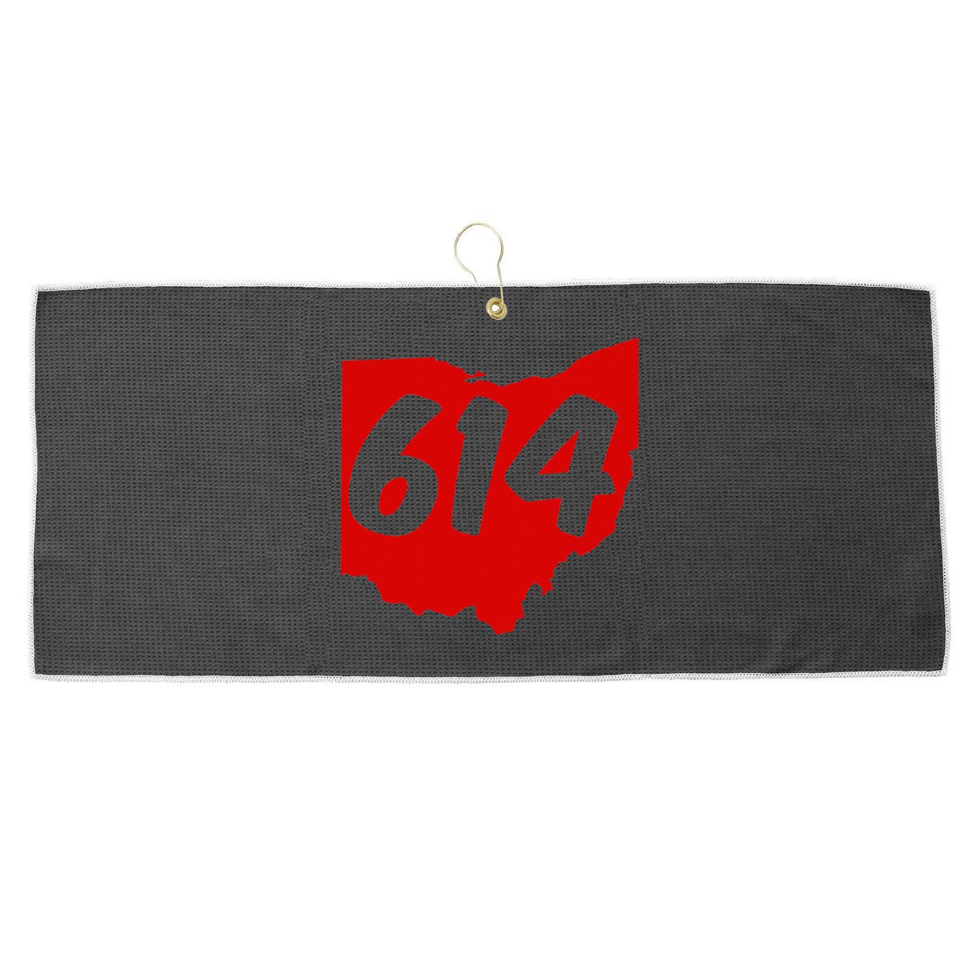 Columbus Ohio 614 Area Code 614 Large Microfiber Waffle Golf Towel