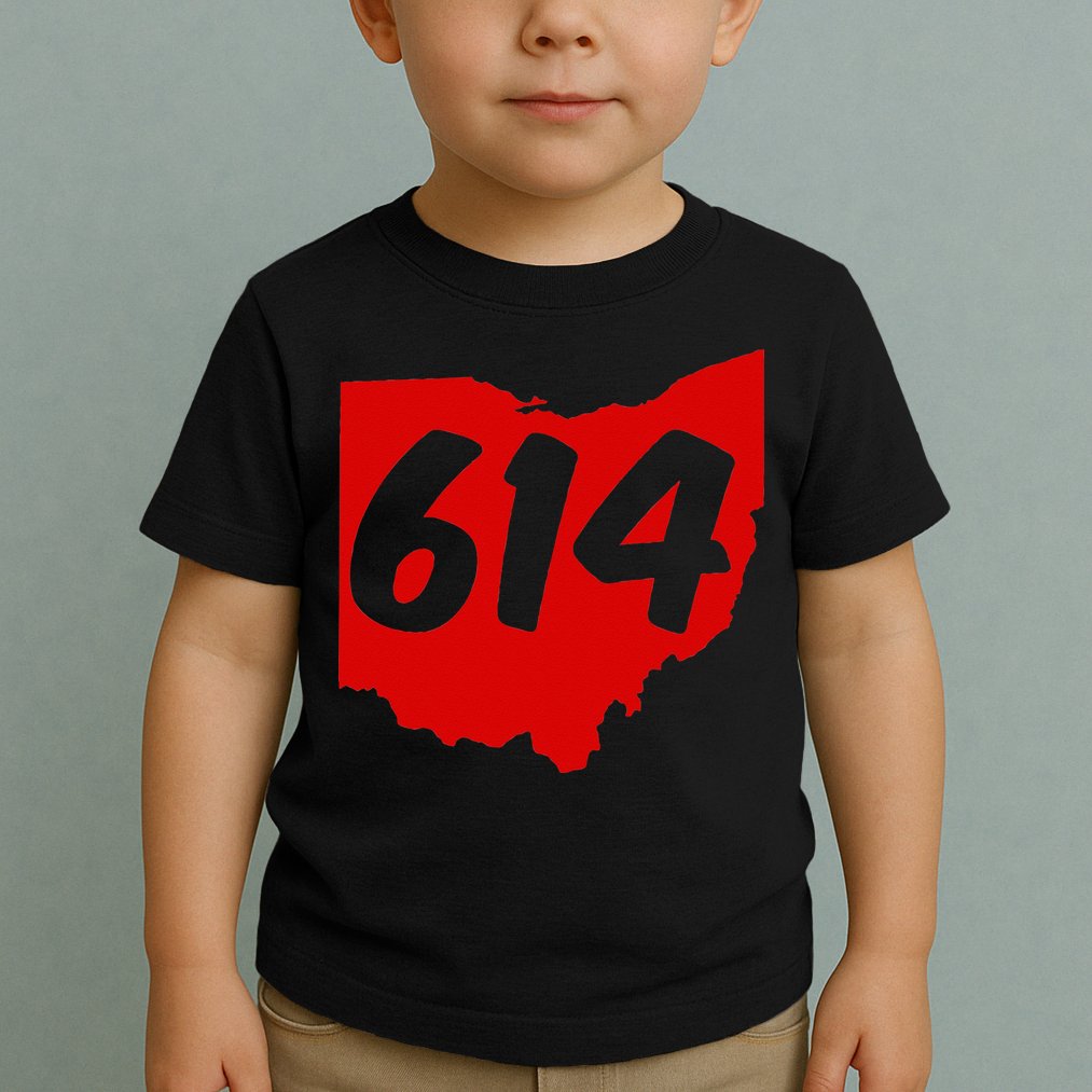 Columbus Ohio 614 Area Code 614 Toddler T-Shirt