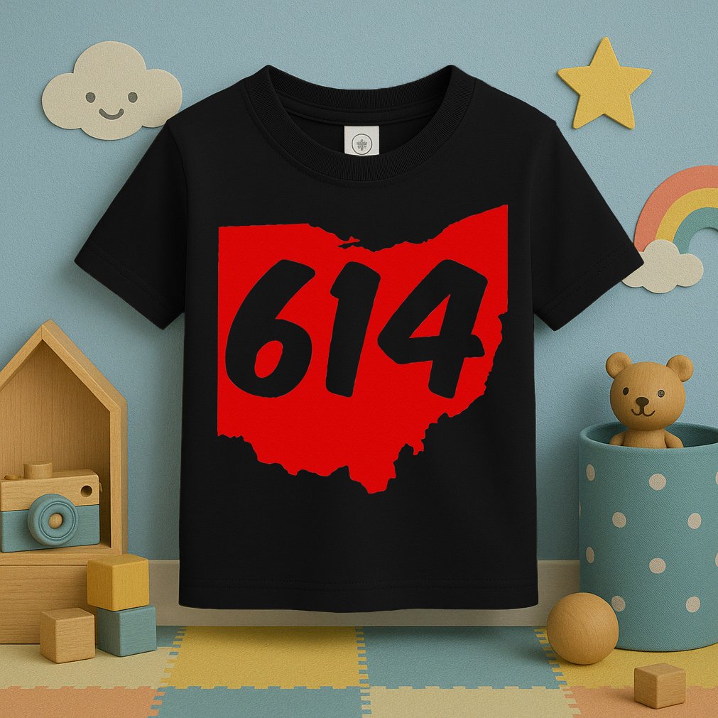 Columbus Ohio 614 Area Code 614 Toddler T-Shirt