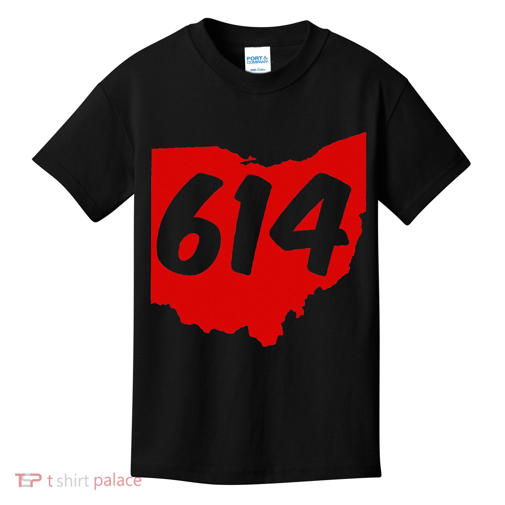 Columbus Ohio 614 Area Code 614 Kids T-Shirt