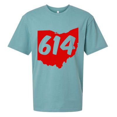 Columbus Ohio 614 Area Code 614 Sueded Cloud Jersey T-Shirt