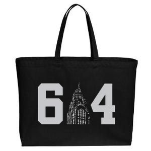 Columbus Ohio 614 Cotton Canvas Jumbo Tote