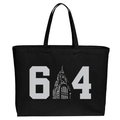 Columbus Ohio 614 Cotton Canvas Jumbo Tote