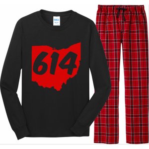 Columbus Ohio 614 Area Code 614 Long Sleeve Pajama Set