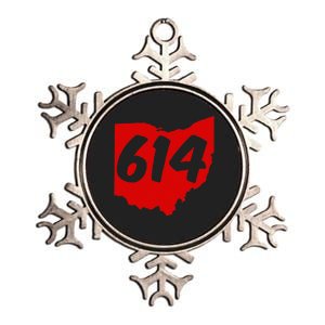 Columbus Ohio 614 Area Code 614 Metallic Star Ornament