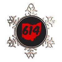 Columbus Ohio 614 Area Code 614 Metallic Star Ornament