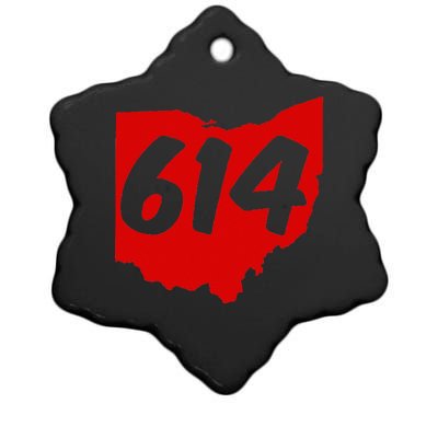 Columbus Ohio 614 Area Code 614 Ceramic Star Ornament