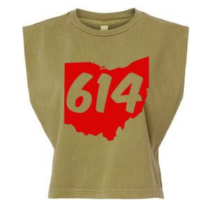 Columbus Ohio 614 Area Code 614 Garment-Dyed Women's Muscle Tee