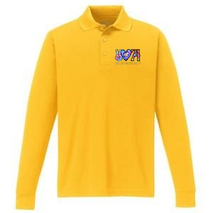 Class Of 74 1974 50th Class Reunion Tie Dye Graduation Items Performance Long Sleeve Polo