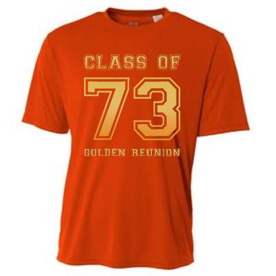 Class Of 73 1973 Class Reunion 50th Golden Reunion Slogan Cooling Performance Crew T-Shirt