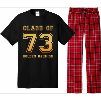 Class Of 73 1973 Class Reunion 50th Golden Reunion Slogan Pajama Set