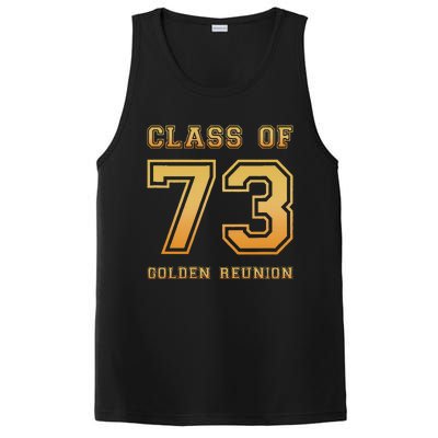 Class Of 73 1973 Class Reunion 50th Golden Reunion Slogan PosiCharge Competitor Tank