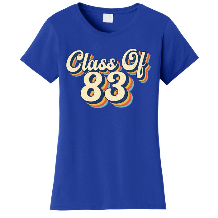 Class Of 83 1983 Graduation High School Reunion Vintage Women's T-Shirt