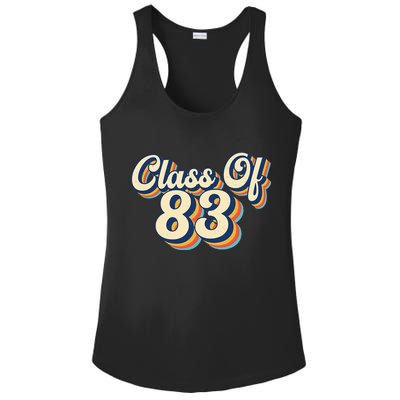 Class Of 83 1983 Graduation High School Reunion Vintage Ladies PosiCharge Competitor Racerback Tank