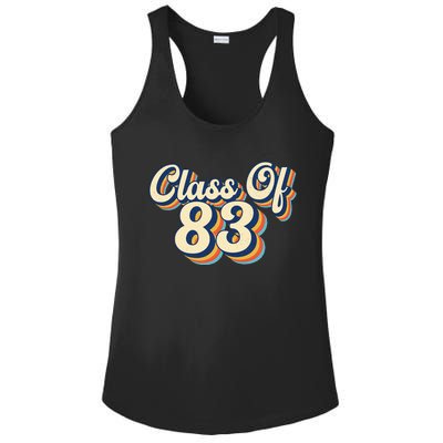 Class Of 83 1983 Graduation High School Reunion Vintage Ladies PosiCharge Competitor Racerback Tank