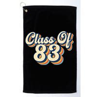 Class Of 83 1983 Graduation High School Reunion Vintage Golf Towel