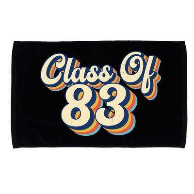 Class Of 83 1983 Graduation High School Reunion Vintage Microfiber Hand Towel