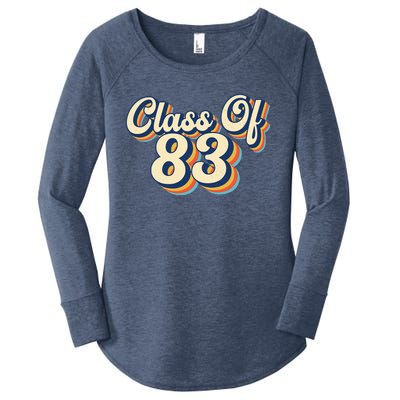 Class Of 83 1983 Graduation High School Reunion Vintage Women's Perfect Tri Tunic Long Sleeve Shirt