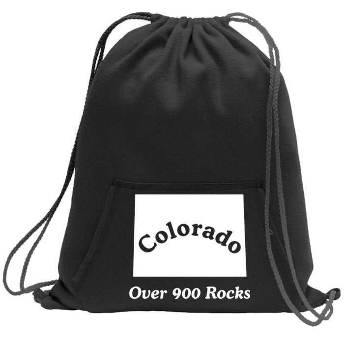 Colorado Over 900 Rocks Sweatshirt Cinch Pack Bag