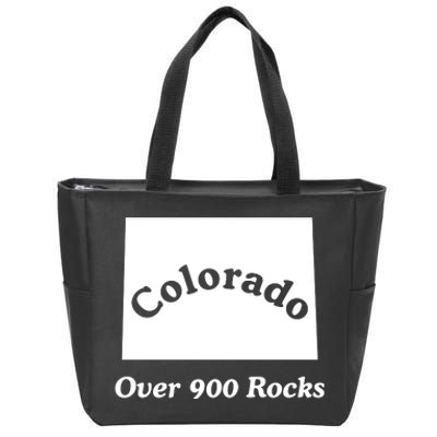 Colorado Over 900 Rocks Zip Tote Bag