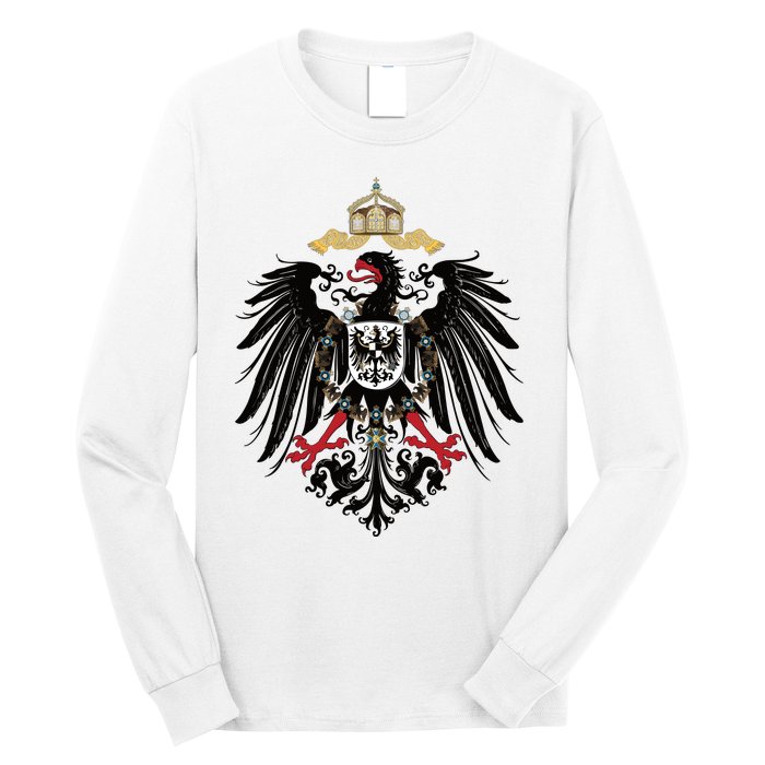 Coat Of Arms German Empire Imperial Eagle 1889 Long Sleeve Shirt