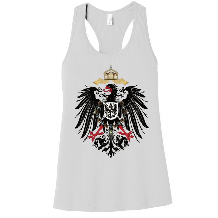 Coat Of Arms German Empire Imperial Eagle 1889 Women's Racerback Tank