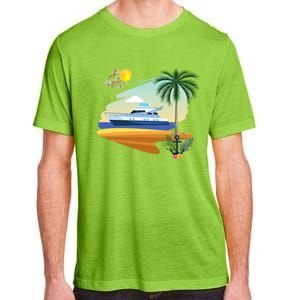 Cruising On A Yacht Funny Family Cruise Ship Cruising Lovers Gift Adult ChromaSoft Performance T-Shirt