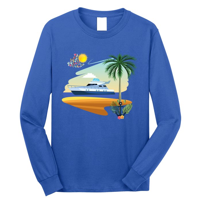 Cruising On A Yacht Funny Family Cruise Ship Cruising Lovers Gift Long Sleeve Shirt