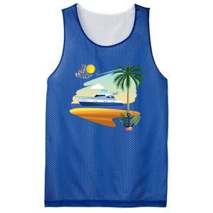 Cruising On A Yacht Funny Family Cruise Ship Cruising Lovers Gift Mesh Reversible Basketball Jersey Tank