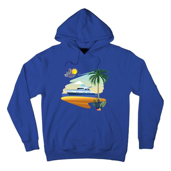 Cruising On A Yacht Funny Family Cruise Ship Cruising Lovers Gift Tall Hoodie