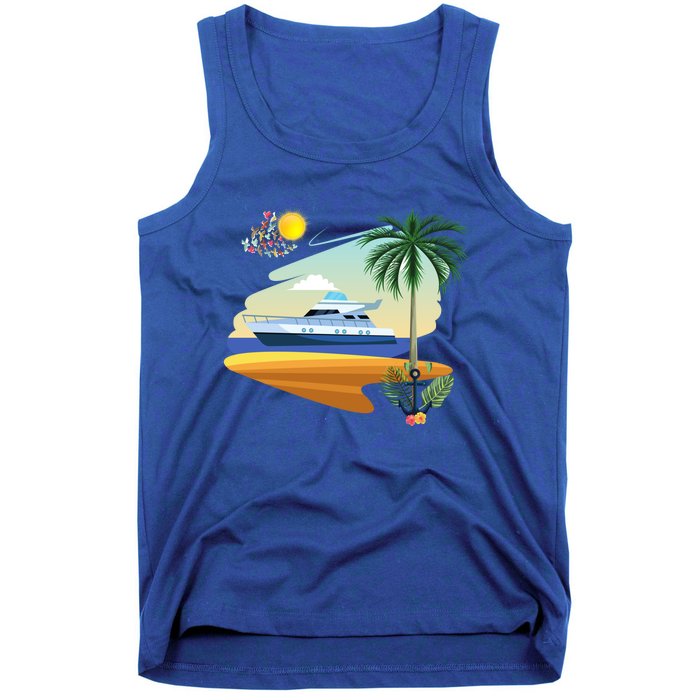 Cruising On A Yacht Funny Family Cruise Ship Cruising Lovers Gift Tank Top