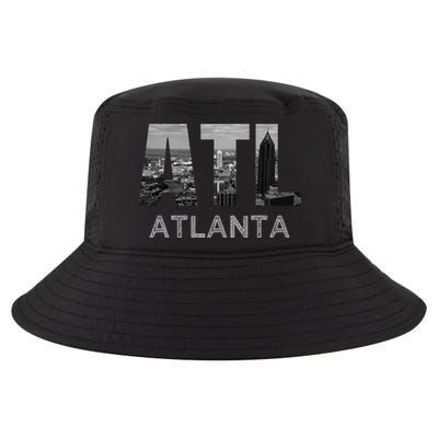 City Of Atlanta Georgia Skyline Cityscape Downtown Atl Home Cool Comfort Performance Bucket Hat