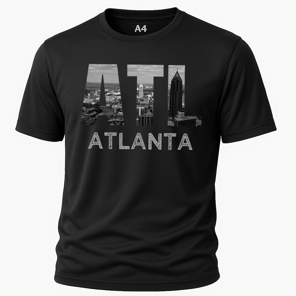City Of Atlanta Georgia Skyline Cityscape Downtown Atl Home Performance Shirt