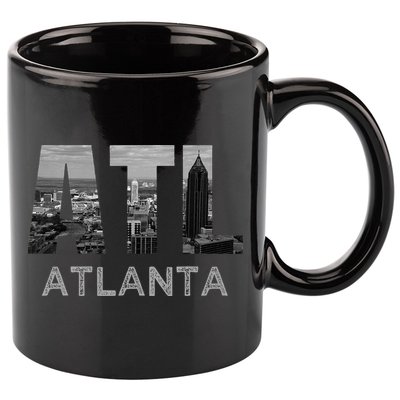 City Of Atlanta Georgia Skyline Cityscape Downtown Atl Home 11oz C Handle Ceramic Mug